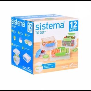 SISTEMA To Go 12 Piece Plastic Food Storage NEW